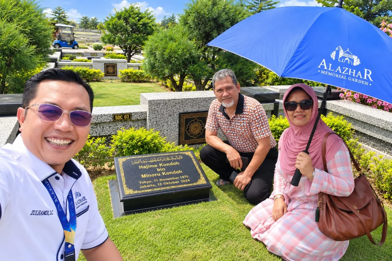 Ziarah dan doa di Al Azhar Memorial Garden