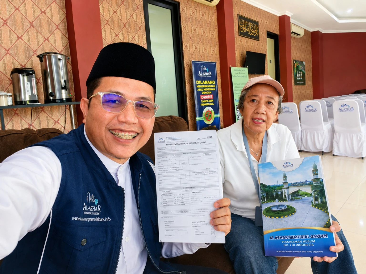Dokumentasi survei kavling makam Al Azhar Memorial Garden