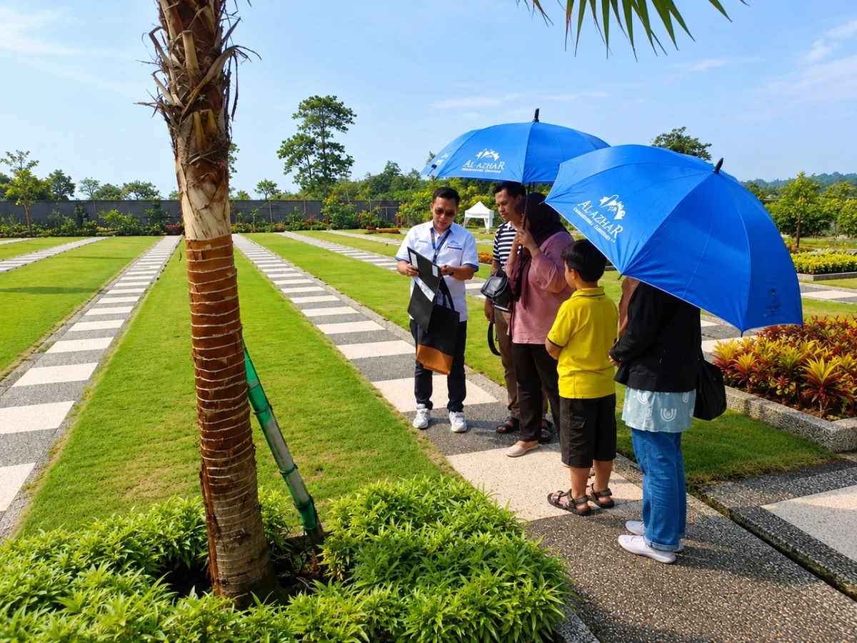 Pendampingan survei lokasi kavling di Al Azhar Memorial Garden Karawang